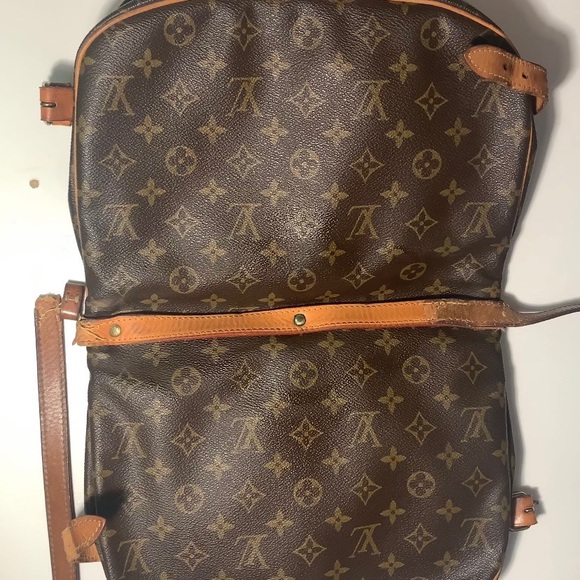 Authentic Vintage Louis Vuitton Saumur Satchel 35 double bag - Picture 10 of 15